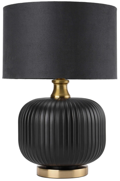 Nocna lampa stojąca Tamiza LP-1515/1T small czarna złota
