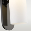 Ścienna LAMPA loft SEOUL  W01773BK Cosmolight tuba szklany kinkiet do przedpokoju czarny