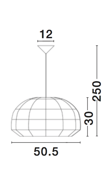 Wisząca lampa salonowa Oviedo nad stolik pleciona biała
