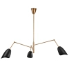 Żyrandol regulowany RAGNO ST-8625P black metalowy czarny
