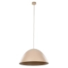 Wisząca lampa kopułowa Faro 10658 sypialniana metalowa beżowa
