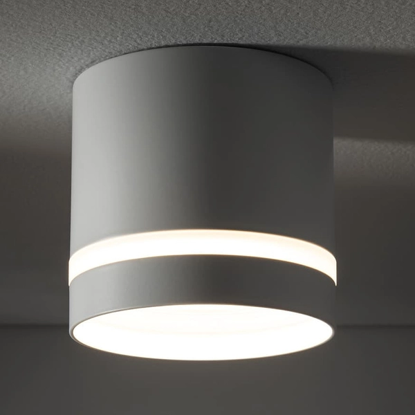 Lampa sufitowa tuba Cres 10478 Nowodvorski punktowa okrągła biała