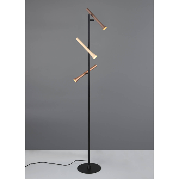 Podłogowa lampa stojąca FIATO 452010317 LED 3W 2300-4000K czarny multikolor