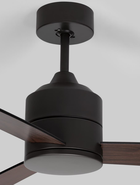 Wentylator z lampą LED APIZACO LE42960+LE42962 Luces Exclusivas LED 18W 3000-6500K drewniany czarny