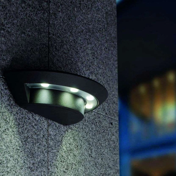 Ścienna LAMPA ogrodowa Kasper KASPER Elstead elewacyjna OPRAWA zewnętrzny kinkiet LED 12W metalowy outdoor IP44 grafitowy