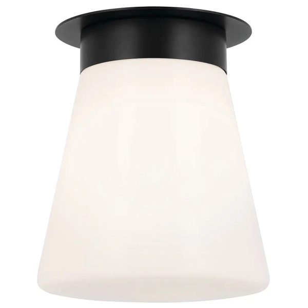 Szklana lampa sufitowa Albers KL-ALBERS-F-T-BK stożkowa czarna