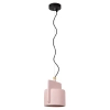 Okrągła lampa zwieszana NINJA 44415/16/66 Lucide różowy czarny