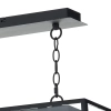 Loftowa lampa wisząca Academy ACA0322 nad wyspę szklana czarny