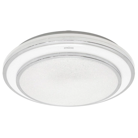 Nowoczesny plafon Gloria z pilotem LED 48W 3000-6000K IP44 chrom