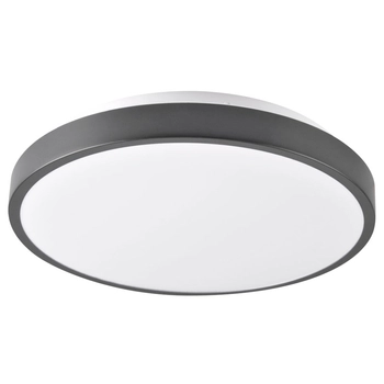 Czarny plafon kuchenny KERN 314918 okrągła lampa LED 15W 4000K