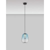 Lampa wisząca szklana JAREVIA LE45124 LED 3W 3000K nad wyspę niebieska