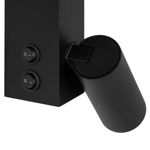 Metalowa lampa sufitowa Easy 11425 regulowana tubka czarna