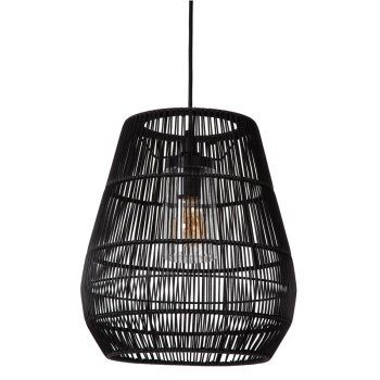 Lampa wisząca ekologiczna NERIDA 03844/01/30 IP44 do salonu czarny