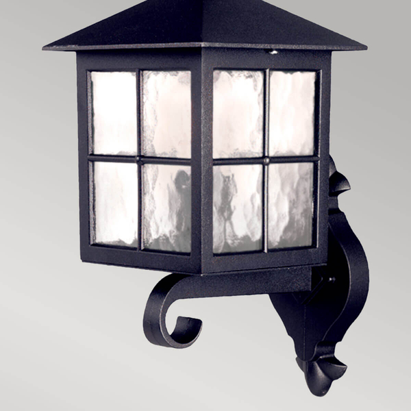 Kinkiet ścienny zewnętrzny Winchester BL17-BLACK Elstead domek lampion czarny