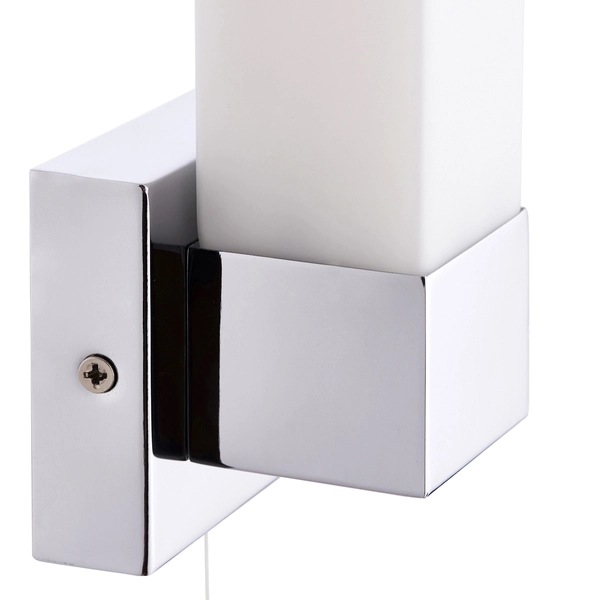 Kinkiet łazienkowy Square 39627 Saxby IP44 szkło matowe chrom