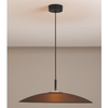 Lampa zwisająca PECA LE44272 LED 17W 3000K dysk czarna brązowa