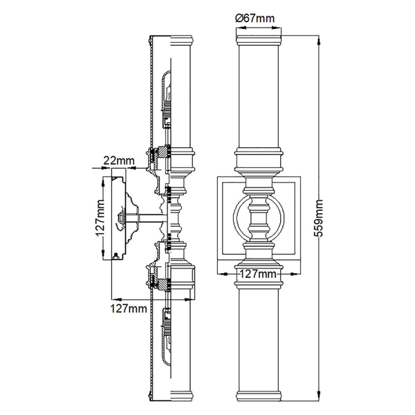 Podwójny kinkiet na ściane Payne FE-PAYN-OR2-BATH Feiss IP44 biały chrom