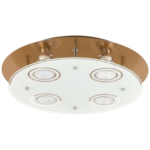 Plafon LAMPA sufitowa NAOMI 2644 Rabalux okrągła OPRAWA przydymiona chrom