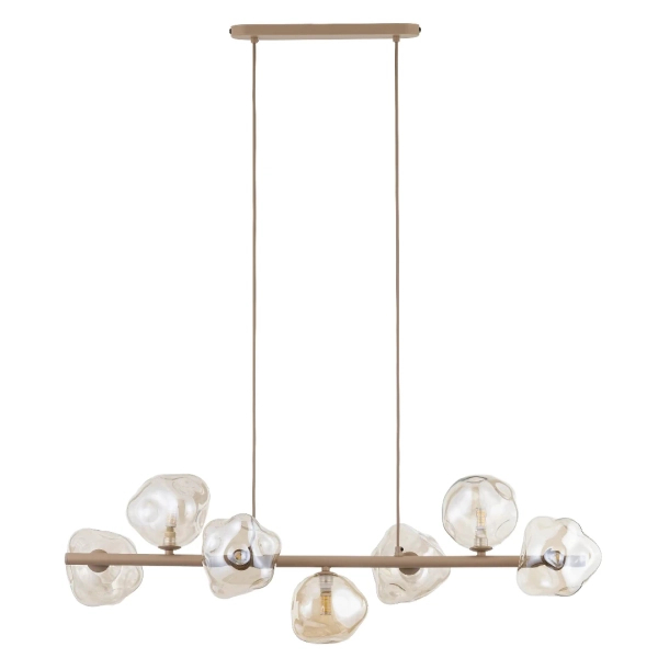 Wisząca lampa do jadalni Lava Sabia 11109 szklane kule beżowy