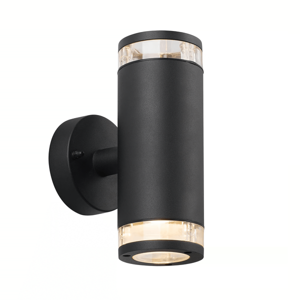 Elewacyjna lampa góra-dół BIRK 45501003 IP44 tuba czarny