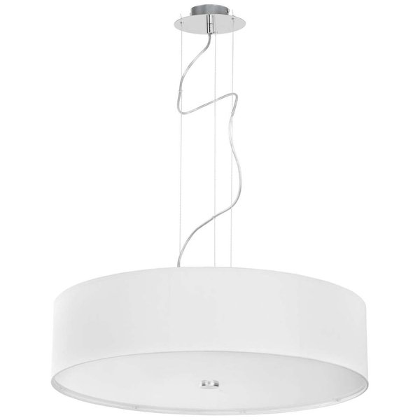 LAMPA wisząca 6774 metalowa OPRAWA okrągły zwis abażurowy czarny