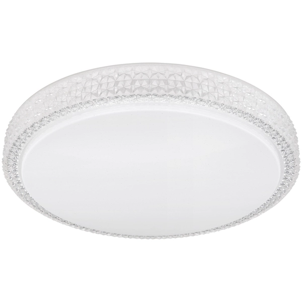 Plafon LAMPA sufitowa OVI 41749-22 Globo okrągła OPRAWA glamour crystal LED 22W 3000K - 6500K kryształki biały - przezroczys