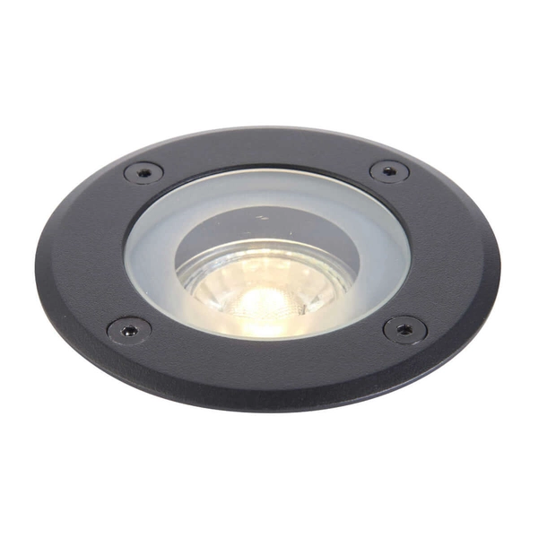 Podtynkowa oprawa Pillar 103851 Saxby IP65 okrągła czarna