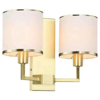 Kinkiet LAMPA ścienna Casa Old Gold Parette Orlicki Design okrągła OPRAWA abażurowe tuby klasyczne kremowe złote