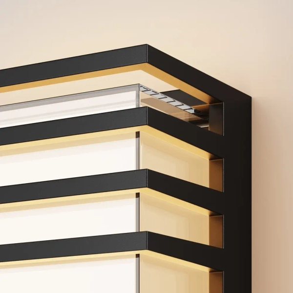 Zewnętrzny kinkiet Downing Street O020WL-L10B3K LED 10W 3000K IP65 czarna