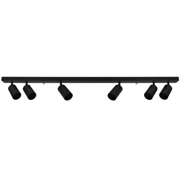 Regulowana LAMPA sufitowa SLP8122 MDECO metalowa OPRAWA listwa reflektorki czarne