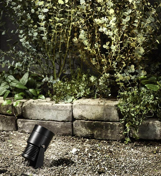 Reflektor czarny spot Garden do ogrodu LED 3W 3000K z regulacją