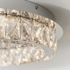 Plafon glamour Swayze 61340 Endon ring LED 16W 3000K okrągły kryształy chrom