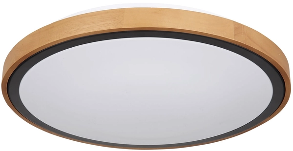 Lampa nasufitowa Bruno 41764-24 loftowa LED 24W drewniana