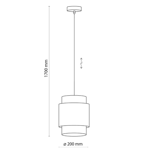 Ekologiczna lampa wisząca ratanowa Boho 6528 TK Lighting biała słomkowa