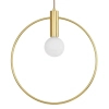 Wisząca lampa ring BELLA DP0001A-250R nad stół do jadalni złota
