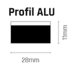 Loftowy kinkiet AGARO 4306 Shilo LED 9W 3000K nad stół ring czarny