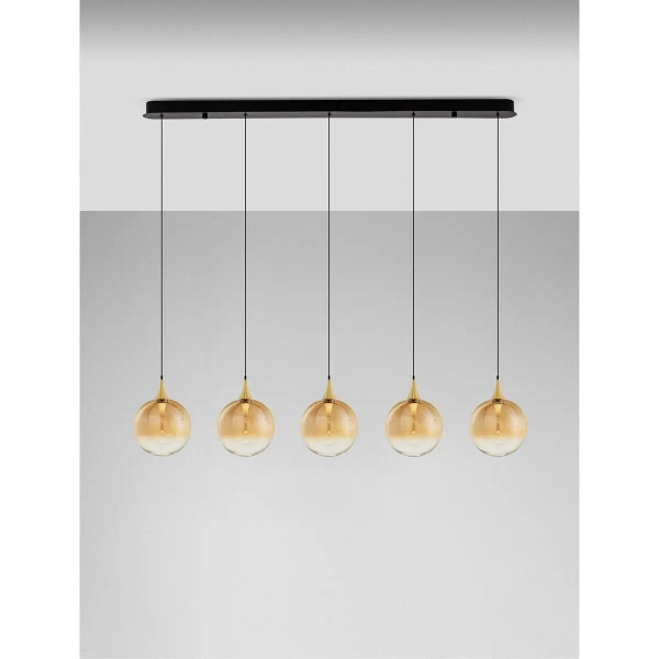 Wielopunktowa lampa wisząca LURVELA LE45135 LED 20W 3000K kule złote