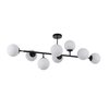 Modernistyczna lampa sufitowa DORADO LP-002/8P BK loftowa molekuły czarne białe OUTLET