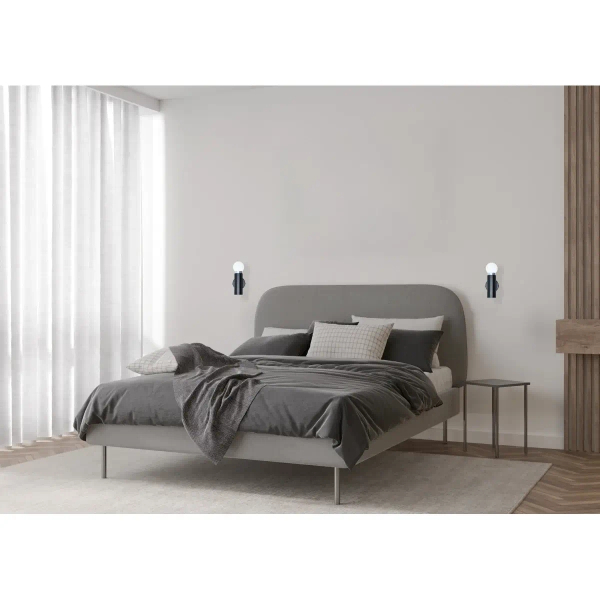Lampa ścienna metalowa Macera WL-33849-1-BK do gabinetu czarna