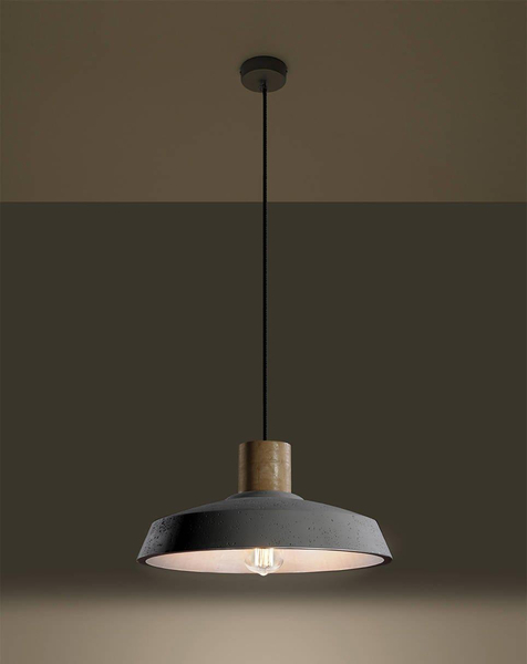 LAMPA wisząca SL.0282 okrągła OPRAWA betonowy zwis skandynawski beton OUTLET