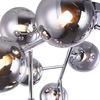 LAMPA sufitowa DALLAS MOD545PL-12CH Maytoni metalowa OPRAWA modernistyczny plafon molekuły chrom przydymione