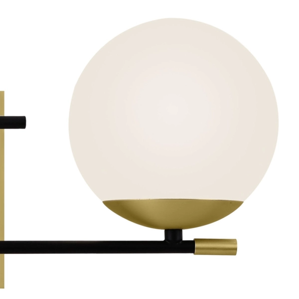 Kinkiet LAMPA ścienna NOSTALGIA MOD048WL-02G Maytoni modernistyczna OPRAWA szklane kule balls czarne białe złote