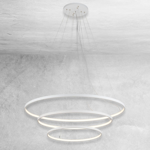 Pierścienie wiszące Agari Multi 5440 Shilo LED 165W 3000K metal białe