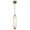 Szklana lampa wisząca tuba OSMO ST-15038P-1 LED 9W 3000K nad stół mosiądz