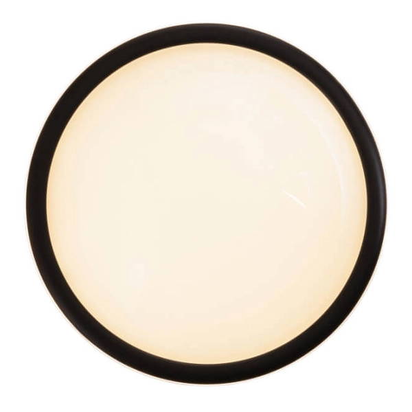 Sypialniany plafon Lotto C0238 LED 40W+10W 3000K bańka biały czarny