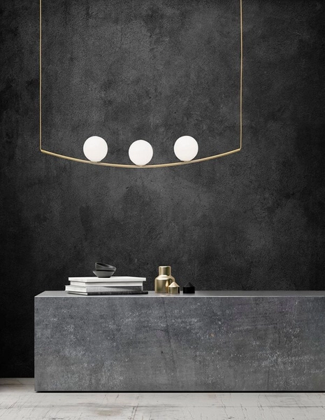 Wisząca lampa jadalniana Soria kule nad stół białe złote