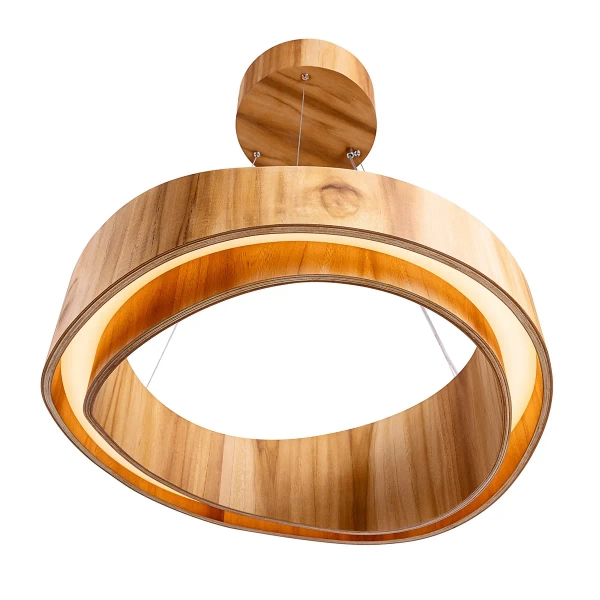 Lampa zwieszana Horizon QN-HORIZON-RING-LED-60-TEAK LED 43W 3000K brązowy