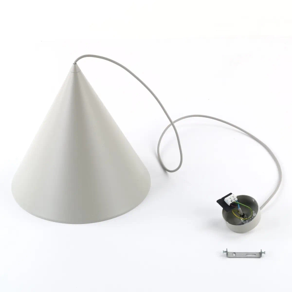 Wisząca lampa trójkątna CONO 10056 do salonu beżowy