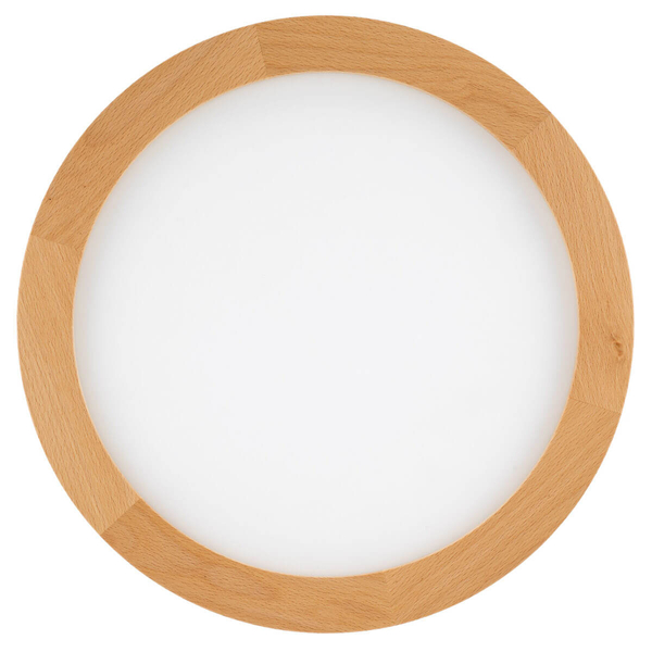 Plafon do łazienki Aqua 18004 LED 24W 3000-6500K IP54 drewniana biała