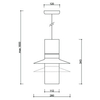 Wisząca lampa art. deco Caponio CPA199P0 nad wyspę biała niebieska
